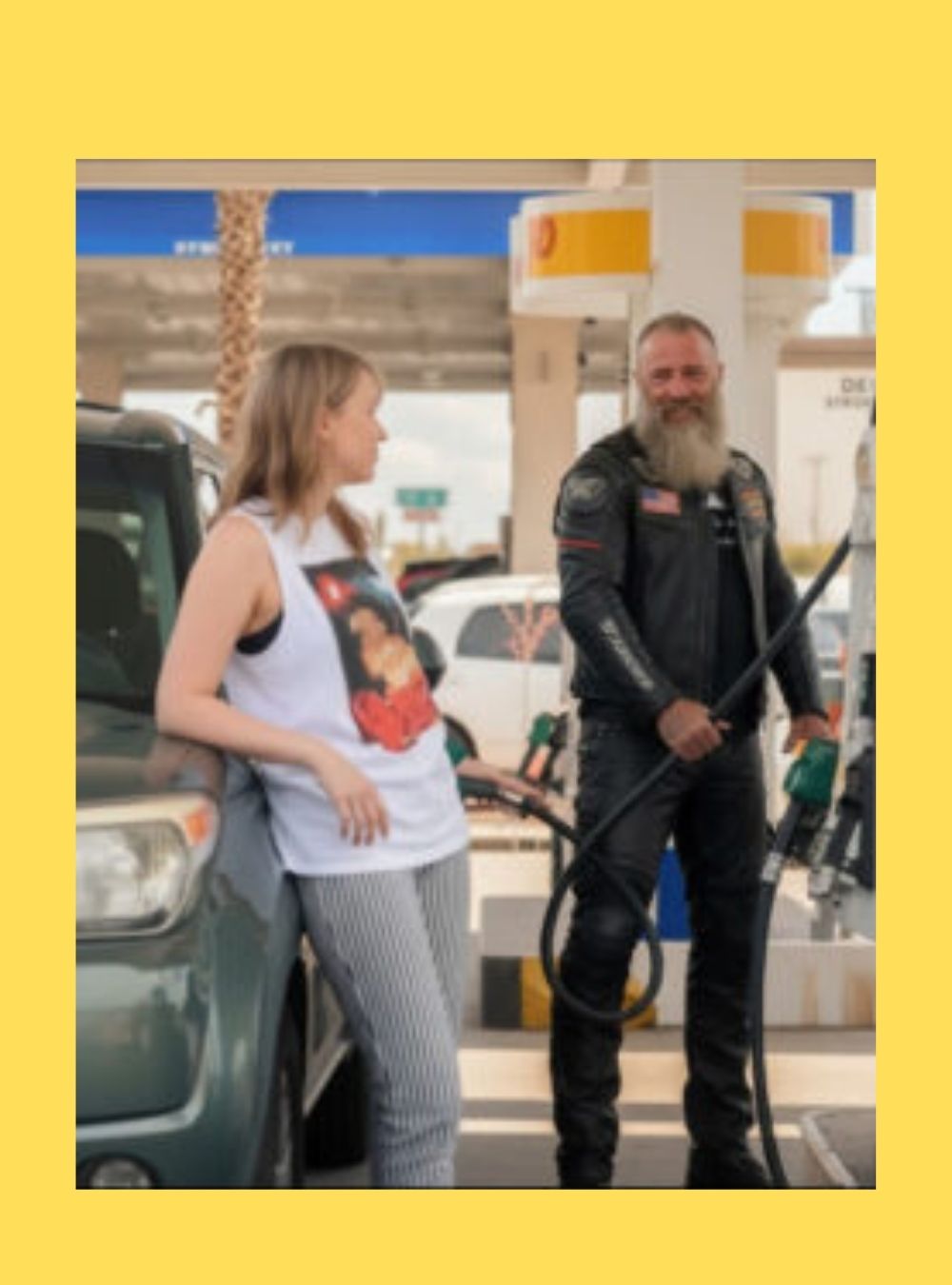 Biker Started Pumping Gas Into Crying Girl’s Car, and What Happened Next Could Have Turned Deadly