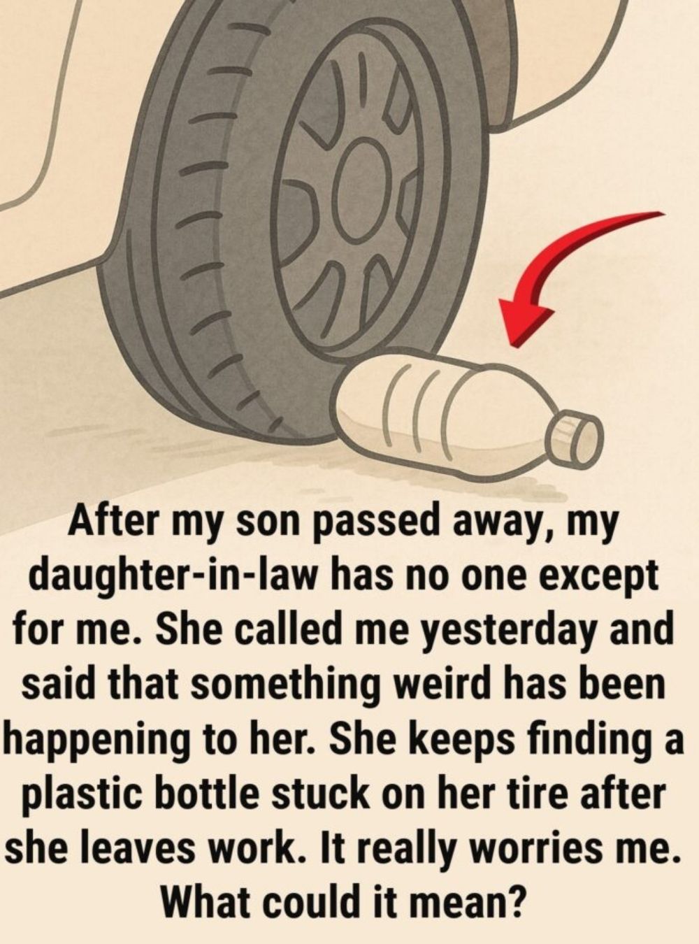 Why Spotting a Plastic Bottle Near Your Tire Is Worth a Second Look