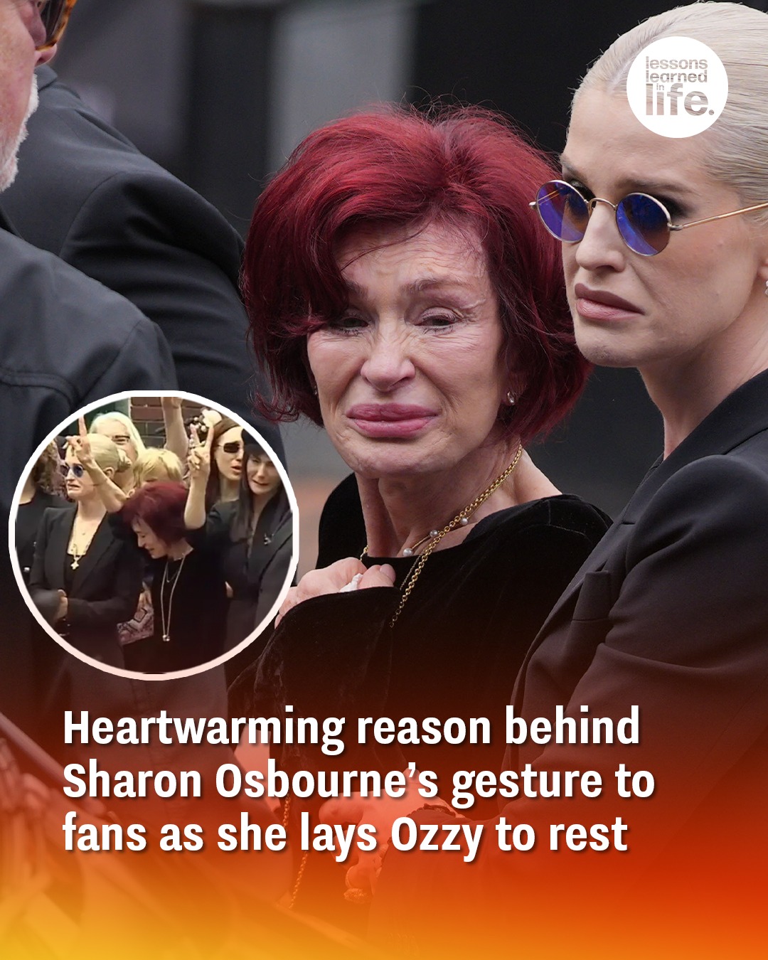 Heartwarming reason behind Sharon Osbourne’s gesture to fans as she lays Ozzy to rest
