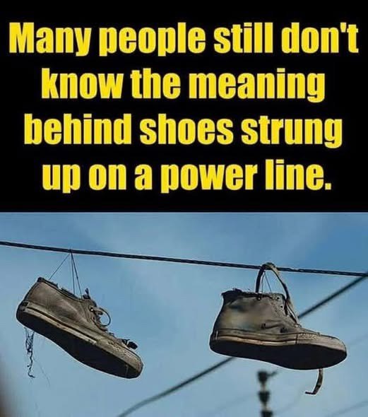The Meaning Behind Shoes Strung Up on a Power Line – What Does It Really Mean?