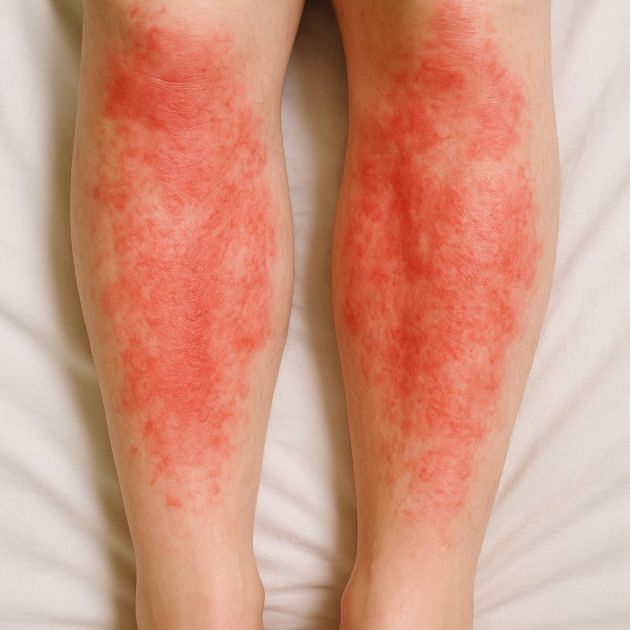 Itchy rash creeping up my shins. Can’t get into the clinic soon. What should I do?. Full article 👇 💬